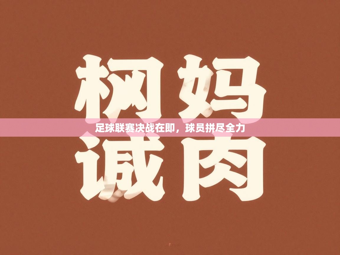 足球联赛决战在即,球员拼尽全力 第1张